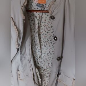 Tulle Anthtopologie Lace Trim Jacket